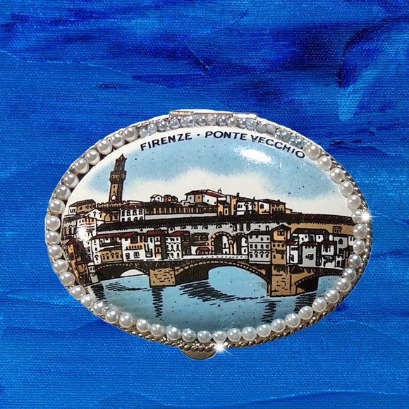 Firenze Ponte Vecchio Scene Trinket Case - Picture 4 of 13
